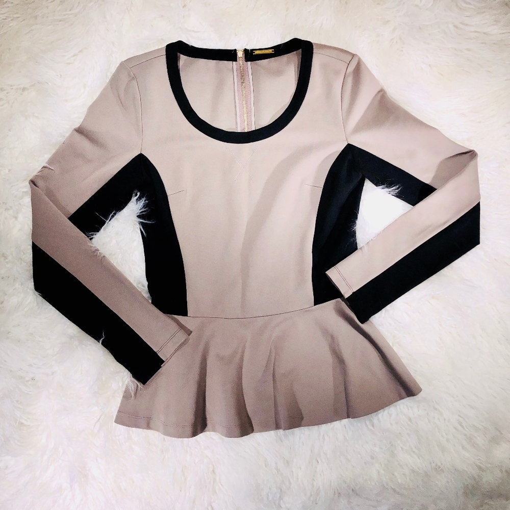 REBECCA MINKOFF PEPLUM TOP - (2)